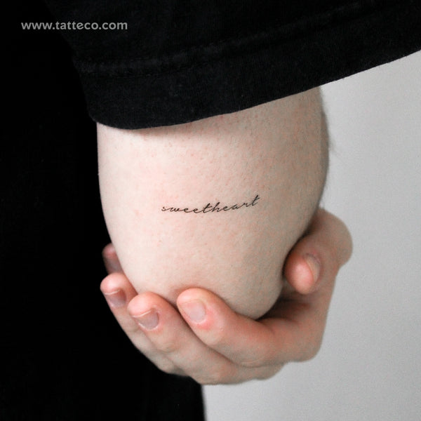 Sweetheart Temporary Tattoo - Set of 3