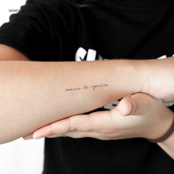 Nosce Te Ipsum Temporary Tattoo - Set of 3