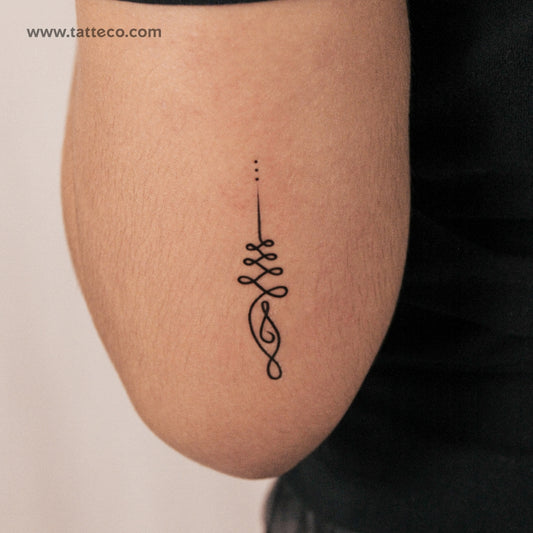 Tatuaje semipermanente Unalome - Juego de 2