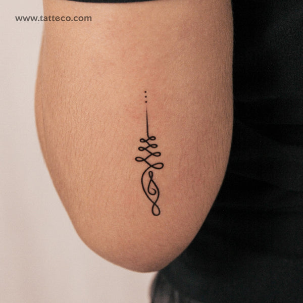 Unalome Semi-Permanent Tattoo - Set of 2