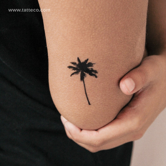 Tatuaje semipermanente de palmera - Juego de 2
