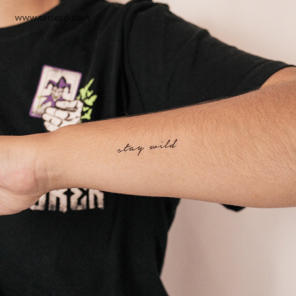 Tatuaje semipermanente Stay Wild - Juego de 2