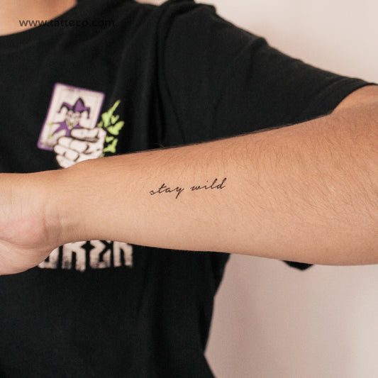 Tatuaje semipermanente Stay Wild - Juego de 2