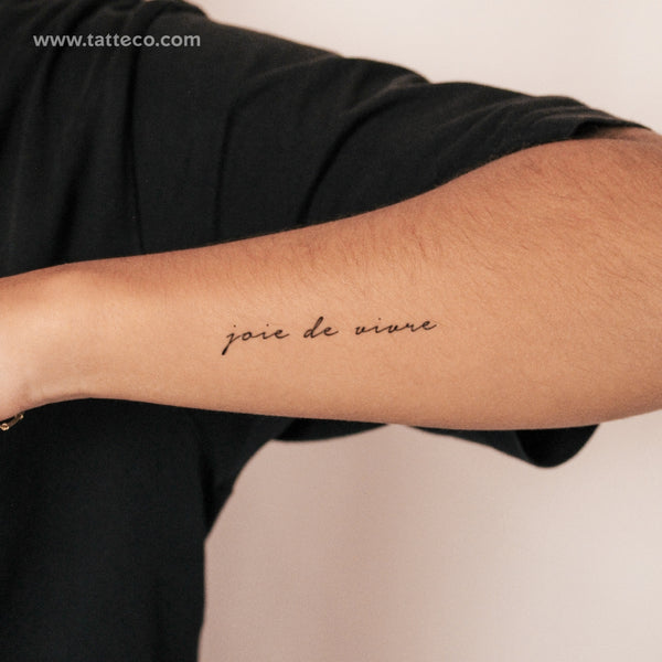 Joie De Vivre Semi-Permanent Tattoo - Set of 2