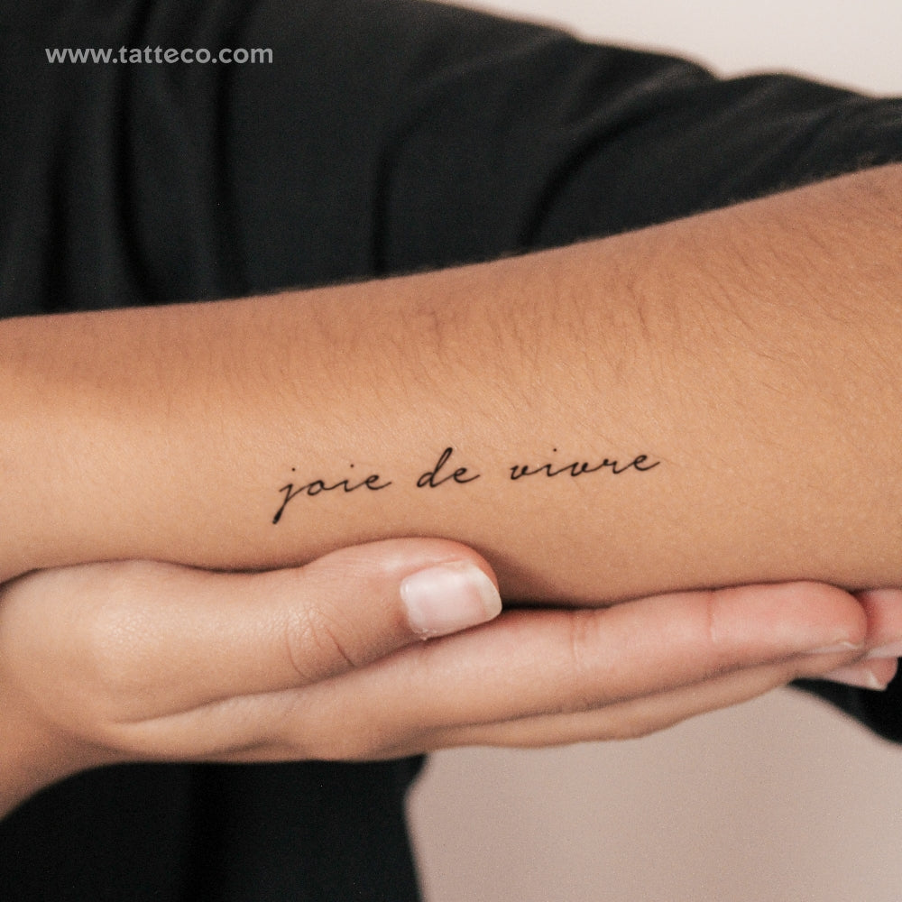 Joie De Vivre Semi-Permanent Tattoo - Set of 2