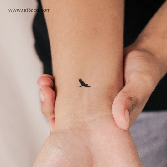 Tatuaje temporal de águila (2 semanas) - Juego de 2