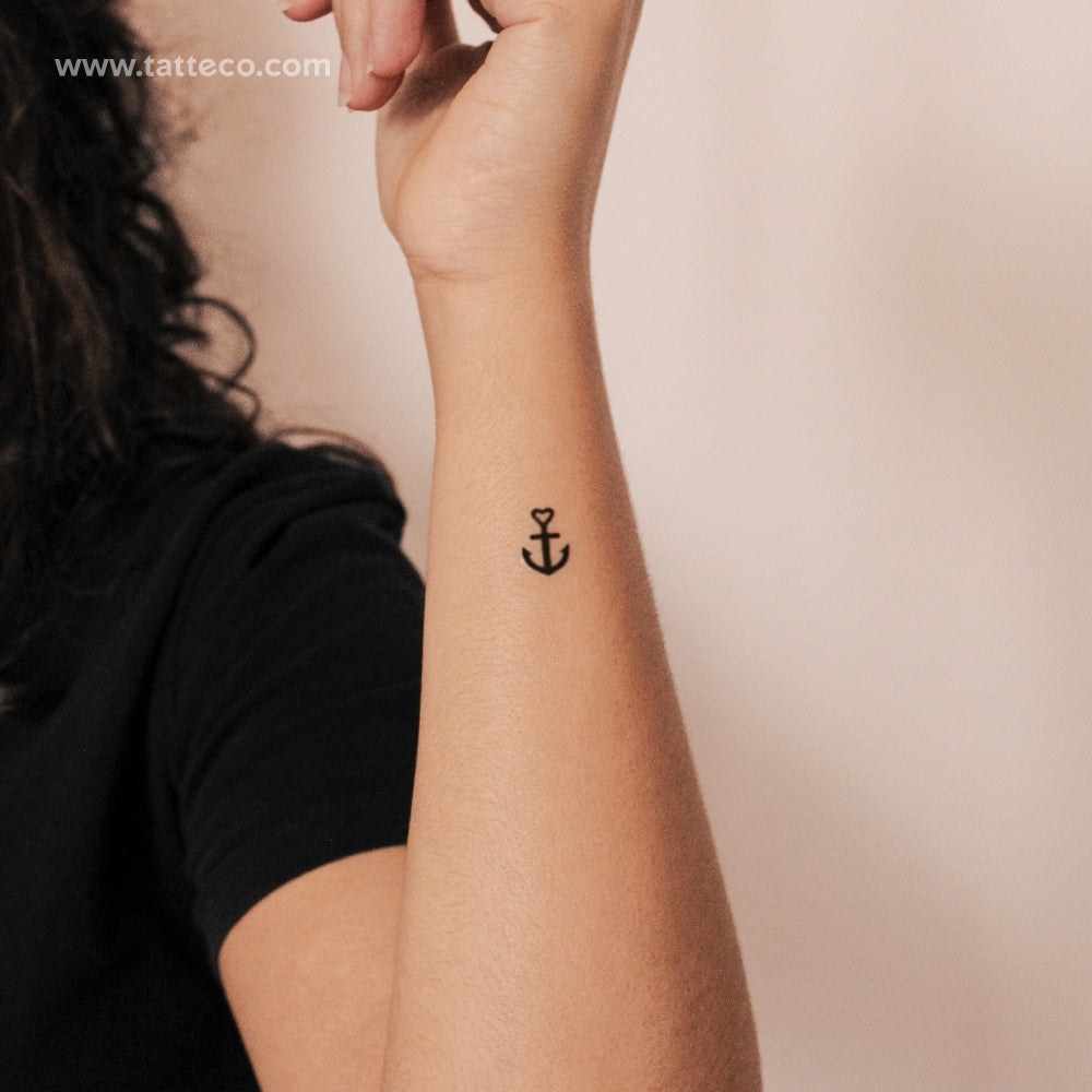 Love Anchor Semi-Permanent Tattoo - Set of 2