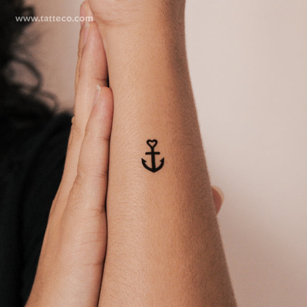 Love Anchor Semi-Permanent Tattoo - Set of 2