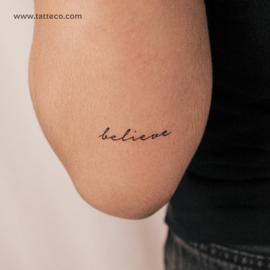 Believe Semi-Permanent Tattoo - Set of 2
