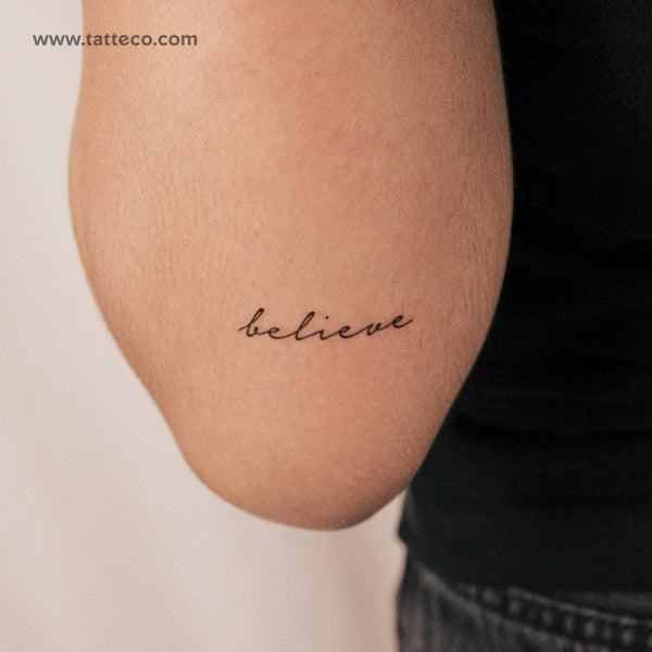 Believe Semi-Permanent Tattoo - Set of 2