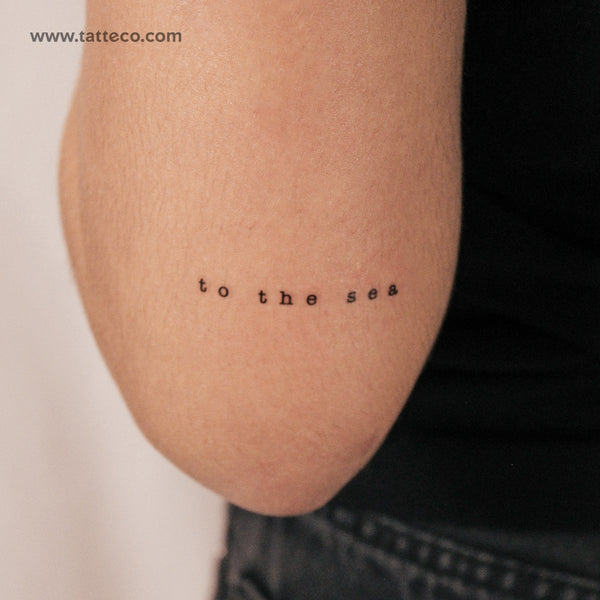 To The Sea Semi-Permanent Tattoo - Set of 2