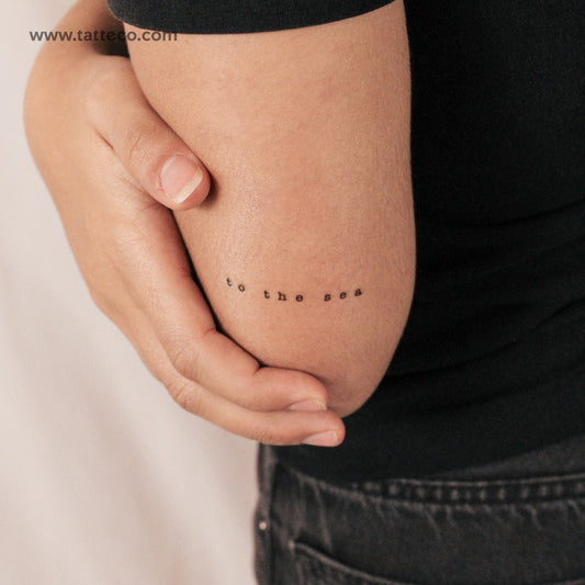 Tatuaje semipermanente "To The Sea" - Juego de 2