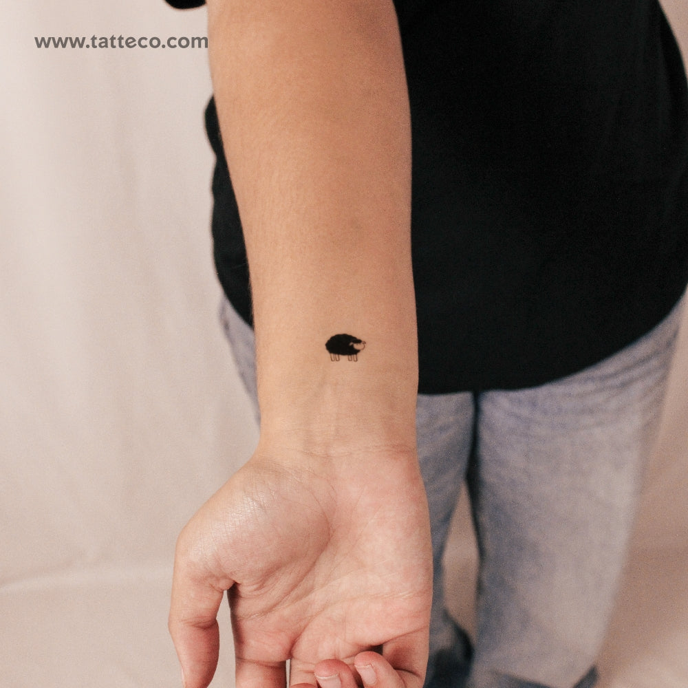 Tatuaje semipermanente de oveja negra (juego de 2)
