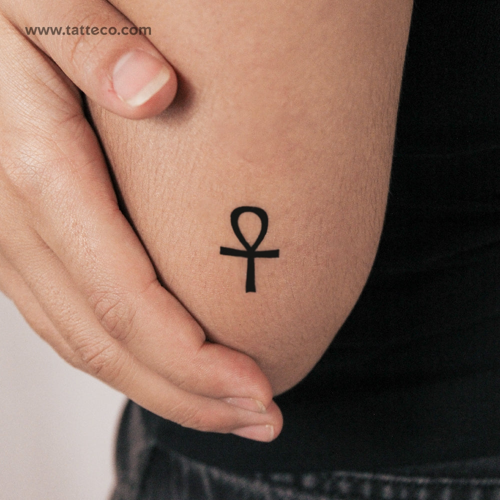 Tatuaje semipermanente de Ankh - Juego de 2