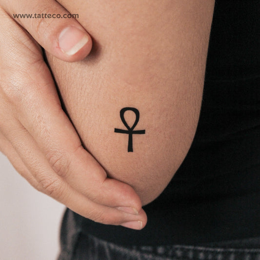 Tatuaje semipermanente de Ankh - Juego de 2