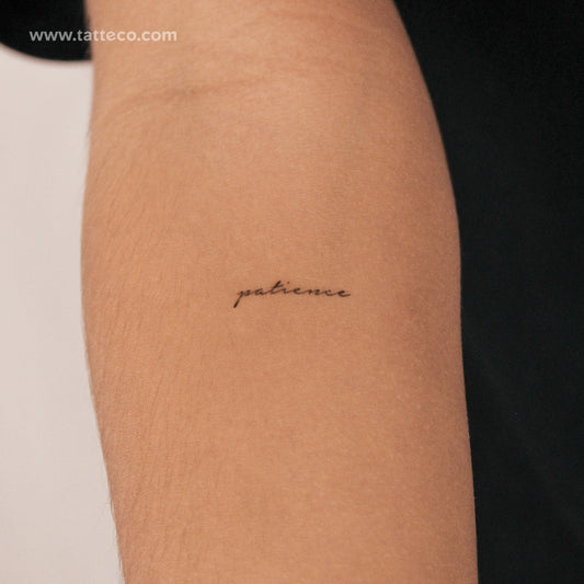 Tatuaje semipermanente "Paciencia" - Juego de 2