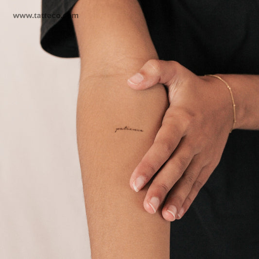 Tatuaje semipermanente "Paciencia" - Juego de 2