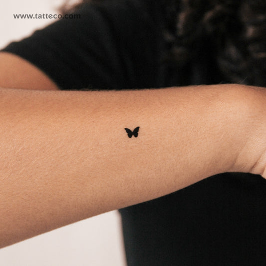 Tatuaje semipermanente de mariposa diminuta - Juego de 2