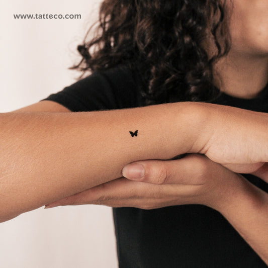 Tatuaje semipermanente de mariposa diminuta - Juego de 2