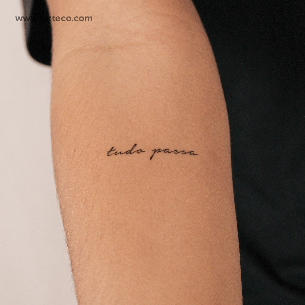 Tatuaje semipermanente Tudo Passa - Juego de 2