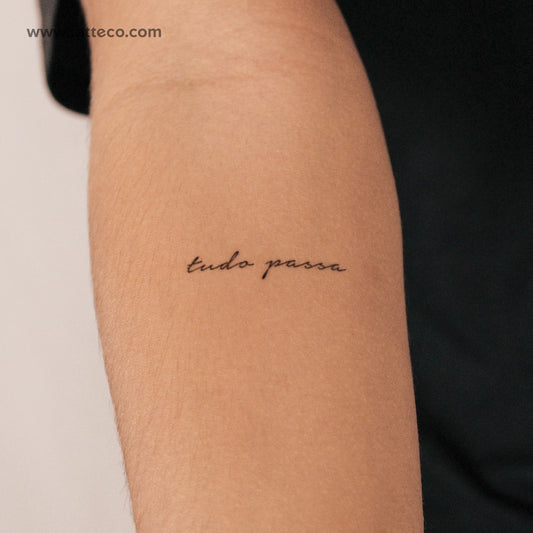 Tatuaje semipermanente Tudo Passa - Juego de 2
