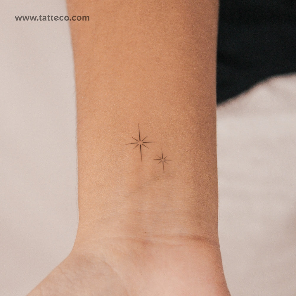 Tatuaje semipermanente Estrellas del Norte Brillantes - Juego de 2