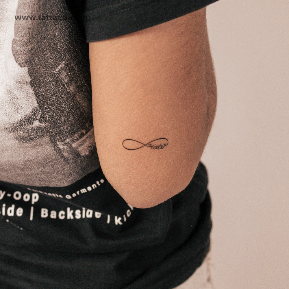 Infinity Sister Semi-Permanent Tattoo - Set of 2