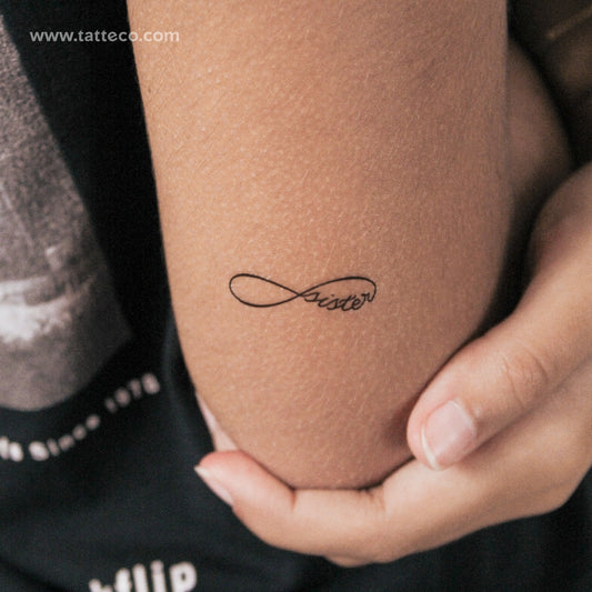 Tatuaje semipermanente Infinity Sister - Juego de 2