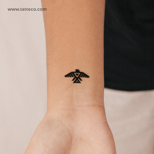 Tatuaje semipermanente Anishinaabe Thunderbird - Juego de 2
