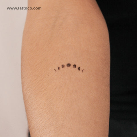 Lunar Phases Semi-Permanent Tattoo - Set of 2