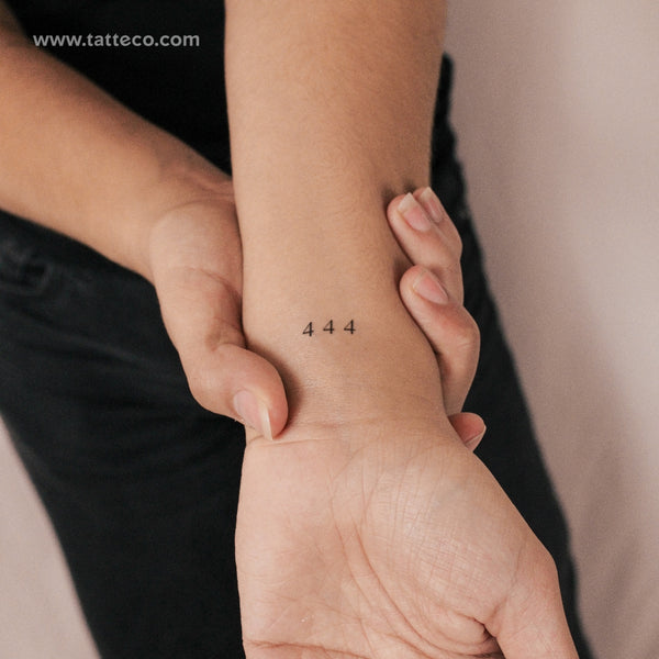 444 Semi-Permanent Tattoo - Set of 2