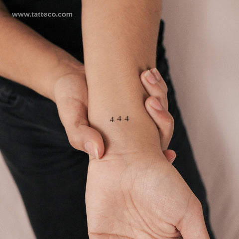 444 Semi-Permanent Tattoo - Set of 2