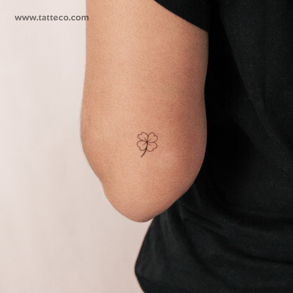 Four Leaf Clover Semi-Permanent Tattoo - Set of 2