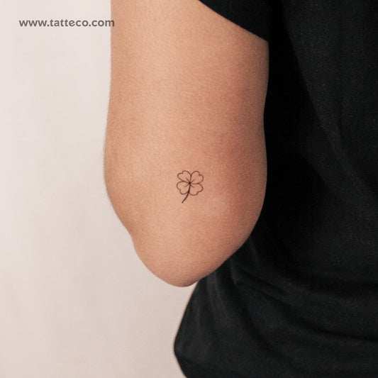 Four Leaf Clover Semi-Permanent Tattoo - Set of 2