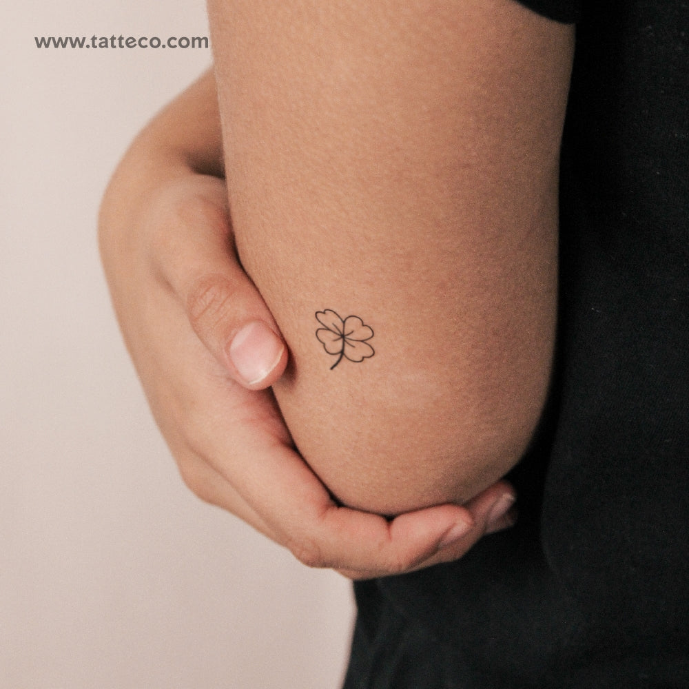 Four Leaf Clover Semi-Permanent Tattoo - Set of 2