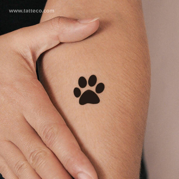 Paw Print Semi-Permanent Tattoo - Set of 2
