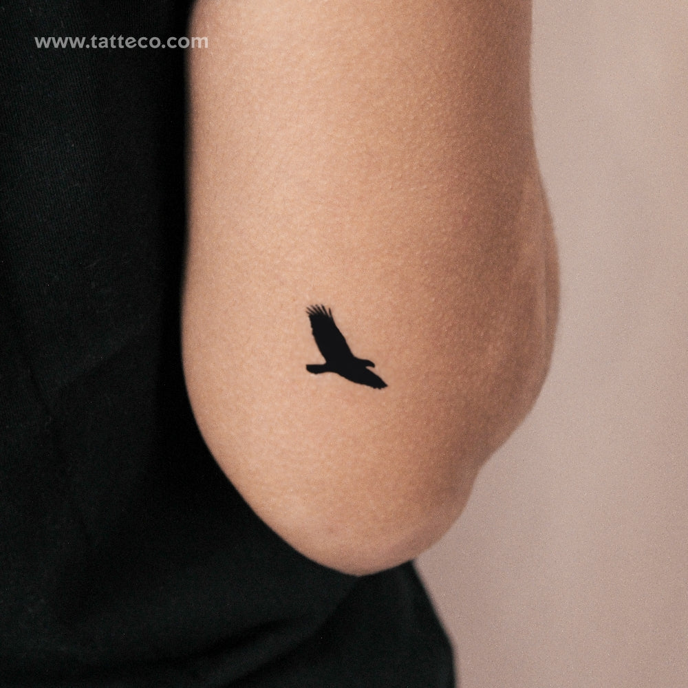 Tatuaje semipermanente de águila - Juego de 2