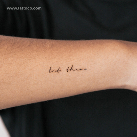 Small Let Them Semi-Permanent Tattoo - Set of 2