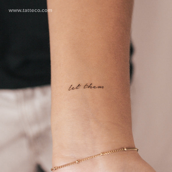 Little Let Them Semi-Permanent Tattoo - Set of 2