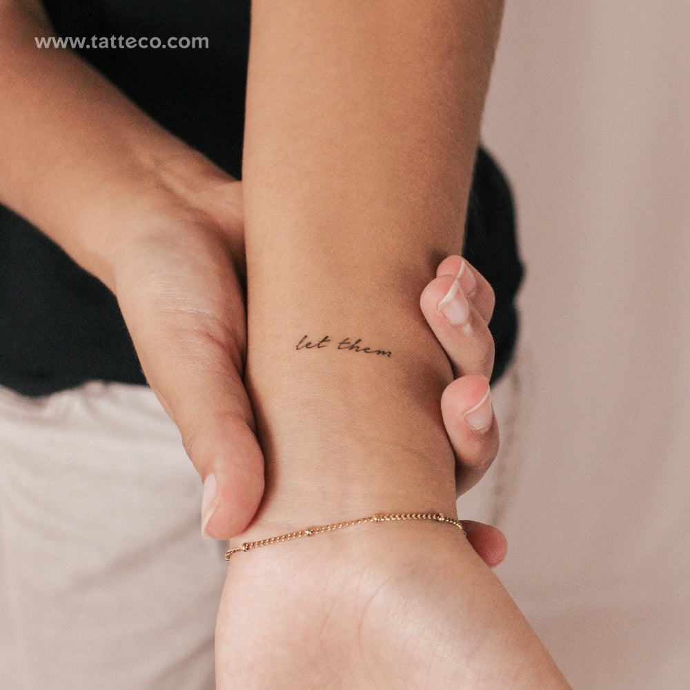Little Let Them Semi-Permanent Tattoo - Set of 2