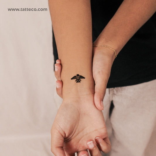 Tatuaje semipermanente Anishinaabe Thunderbird - Juego de 2