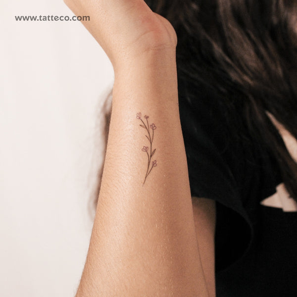 Baby's Breath	Temporary Tattoo - Set of 3