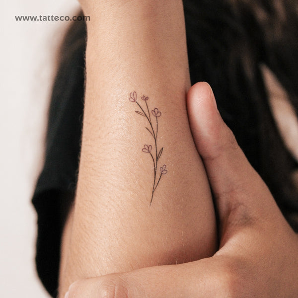 Baby's Breath	Temporary Tattoo - Set of 3