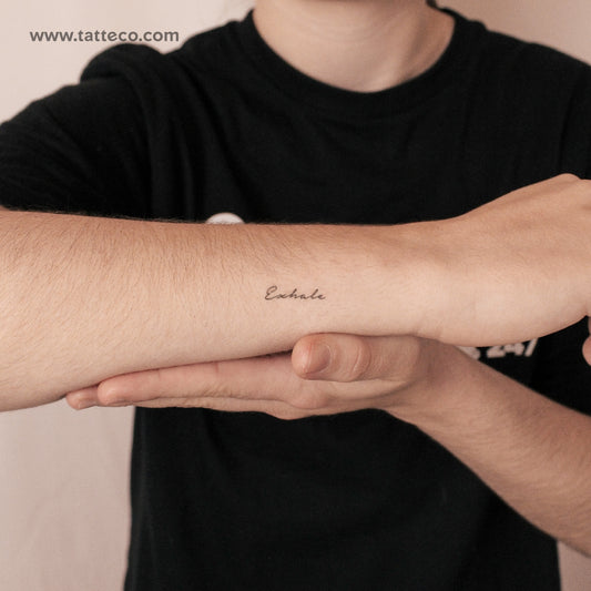 Tatuaje semipermanente Exhale - Juego de 2