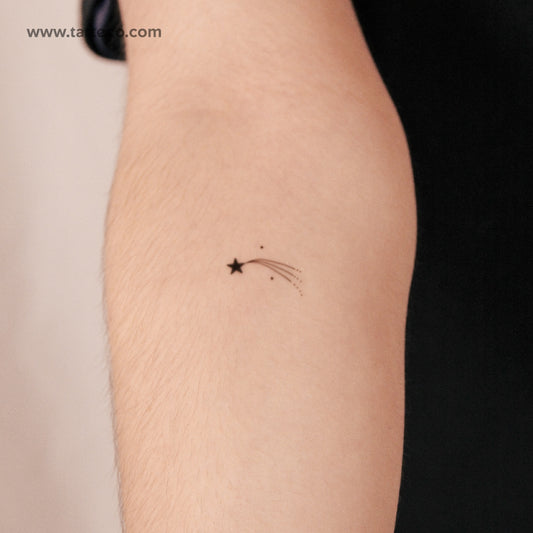 Tatuaje semipermanente de estrella fugaz (juego de 2)