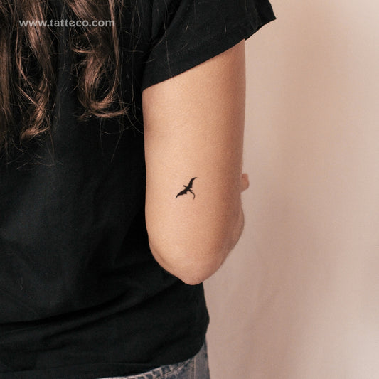 Tatuaje semipermanente de dragón volador (juego de 2)