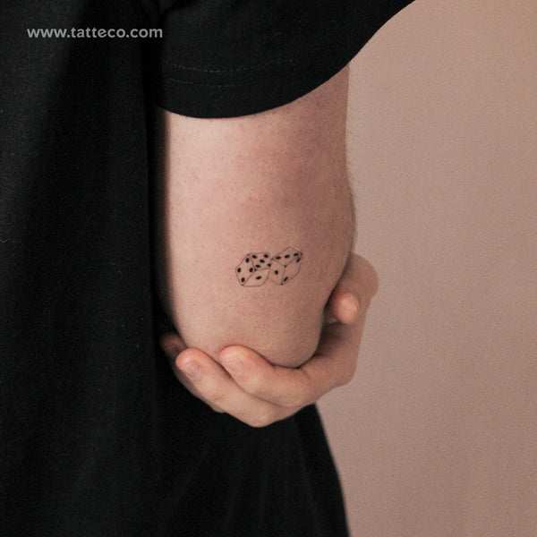 Dice Semi-Permanent Tattoo - Set of 2