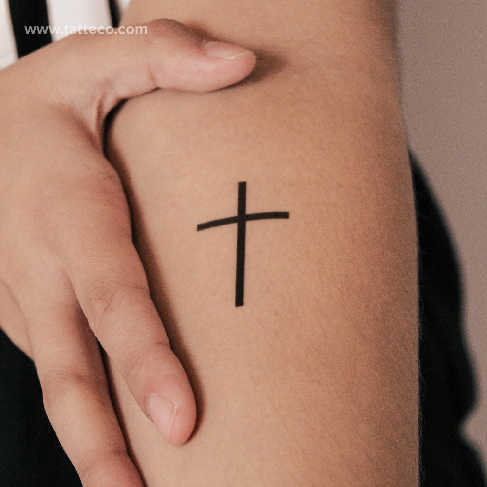 Cross Semi-Permanent Tattoo - Set of 2