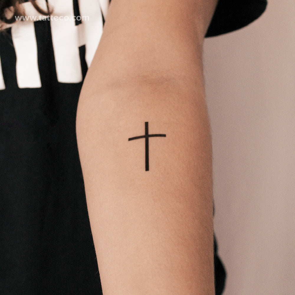 Cross Semi-Permanent Tattoo - Set of 2