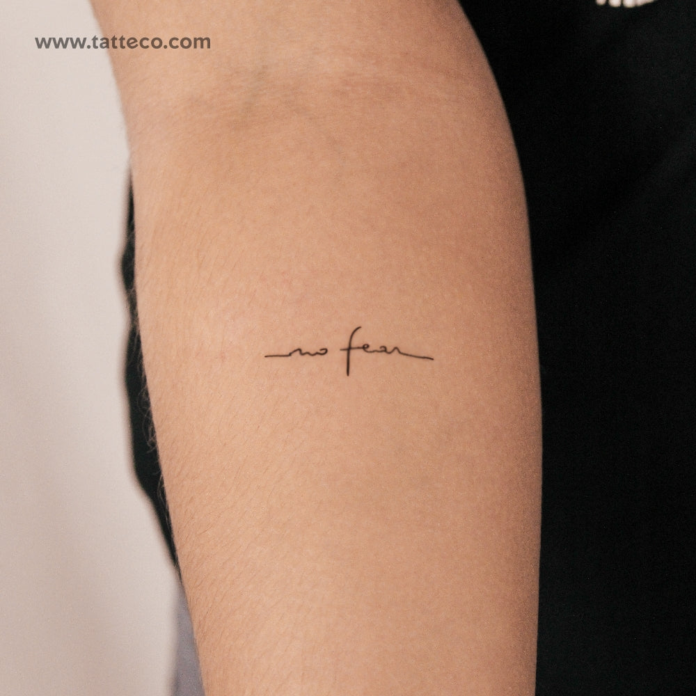 No Fear Semi-Permanent Tattoo - Set of 2